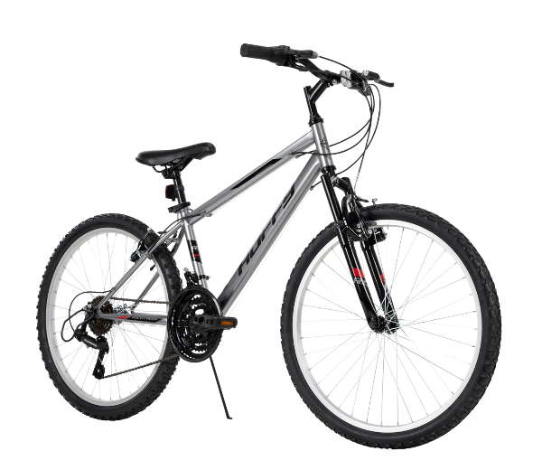 Bicicleta de Montaña Rock Creek, Huffy  Ruedas de 24", Mayores de 13 Años, 18 Velocidades, Gris - Imagen 7